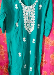 Elegant Embroidered Kurta and palazzo