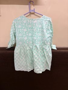 Mint Floral Print Top❤️