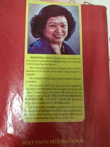 Holy Faith mathematics Book By Shakuntala Devi