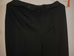 Girls Stylish Black Slit Flare Pants