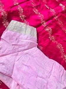 Dark Rani Pink (Banarasi silk)