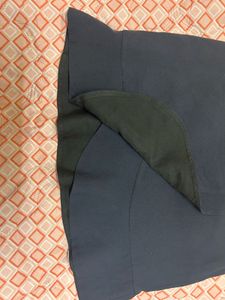 navy blue ruffle Skirt