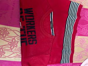 Smart Red Sweater Machine Made