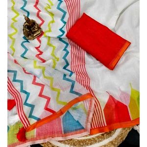 Elegant Ethnic Linen Saree