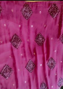 A Beautiful Maroon Saree🥳
