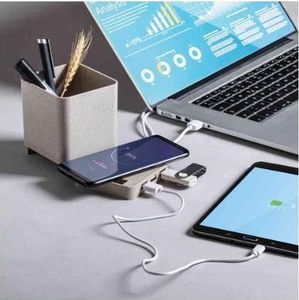 Wireless Charger, Power Bank And Pen Holder All In