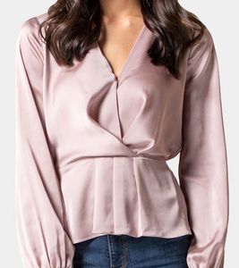 Forever New Grecia Pleat Front Wrap Blouse