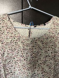 Floral Ruffle Sleeve Top