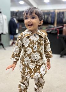 Adorable Floral Print Pajama Set