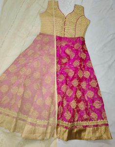 Pink & Gold Ethnic Gown
