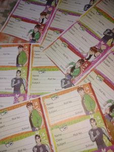 Name Plate Stickers(Ben 10/32 Piss/4 Page)🥳