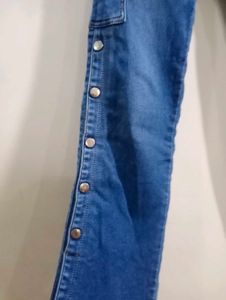 Blue Denim Cargo Jeans