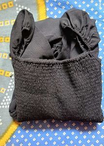 Tiered Mini Dress Black