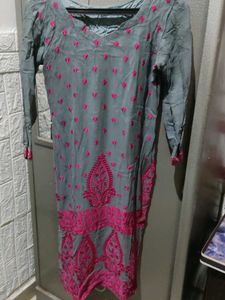 Elegant Grey &amp; Pink suit set