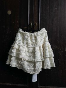 Tiered Ruffle Mini Skirt