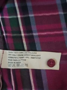 Plaid Long Sleeve Top