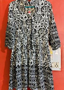 Boho Print Mini Shirt Dress