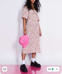 H&M Floral Midi Dress