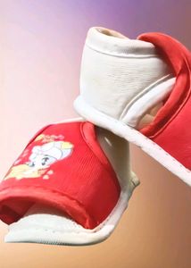 Cute Red Cartoon Slippers