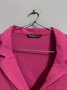 Dressberry Pink Crop Top - Size S