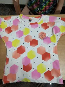 Patterned White T-shirt