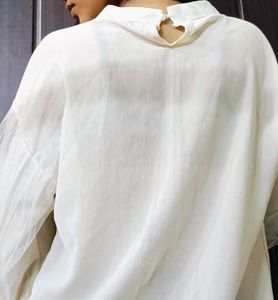 Sheer Off-white Korean Top｡⁠*⁠♡