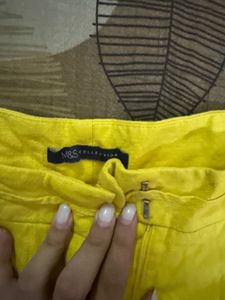 M&amp;S Yellow  Linen Pants