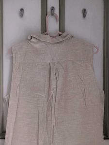 Sleeveless Shirt Dress