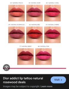 Authentic Dior Addict Lip Tint-- Natural Rosewood