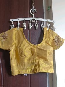 Golden Embroidered Blouse