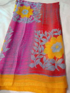 fancy floral print saree😍