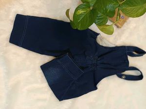 Cute Car Denim Dungarees