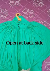 Green Top with Silver Accent