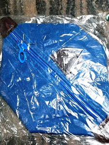 Blue And Maroon Waterproof Makeup Pouch