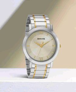 Sonata Silver Watch