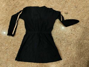 black dress plus one free new designer top