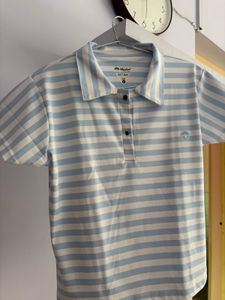 Striped Collared Top