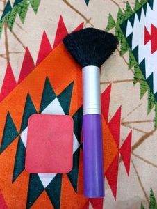 Shenglianqiu Powder Brush + Blending Sponge 💜
