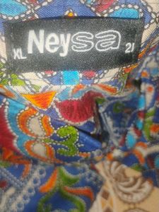 Blue Patterned Pajama Pants