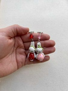 Miffy Strawberry Charm Keychain Set