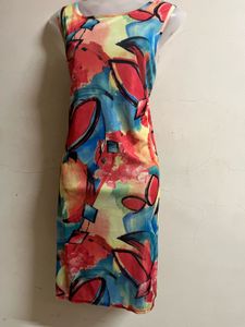 Abstact Print One Piece Dress