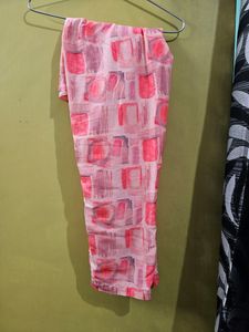 Pink Patterned Kurti