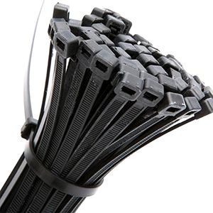 4Inch Nylon Self Locking Cable Ties, Heavy Duty Strong Zip Wire Tie. Pack of 100pc