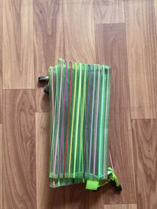 Striped Green Pouch