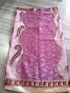 Dual Colour Sequence Work Saree