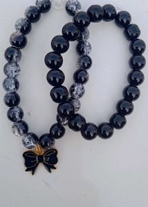 Black Beaded Bracelet Set
