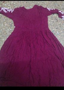 Frock Style Kurta With Free Zari Potli