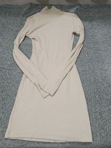 Urbanic Beige Bodycon Mini Dress
