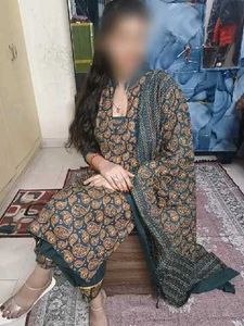 Green Paisley winter Kurta Set