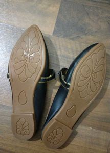 🌟Formal Black Mules With Bow Flat🌟